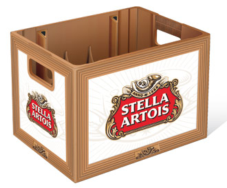 Český designer navrh přepravku na pivo pro Stellu Artois